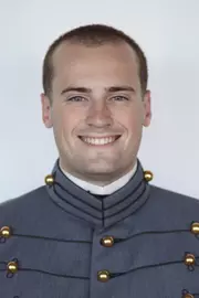Kade Giegerich has his head shot taken.