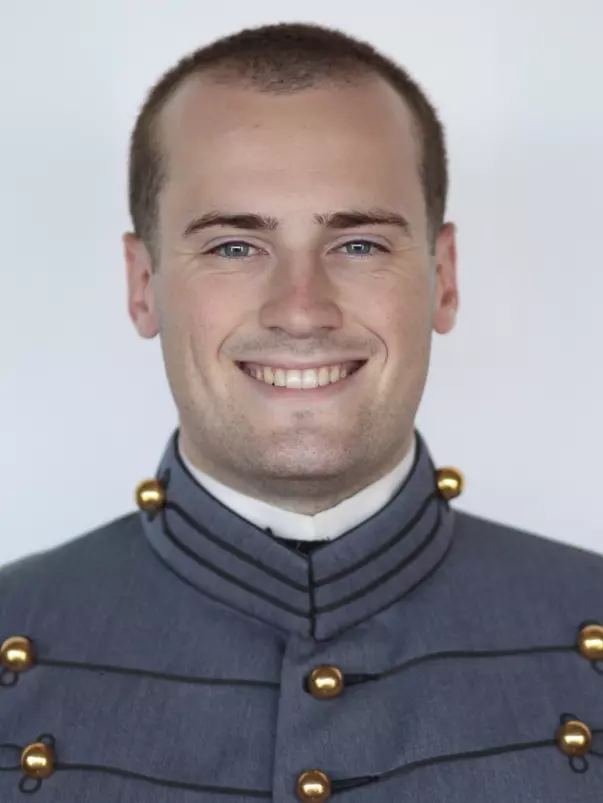 Kade Giegerich has his head shot taken.