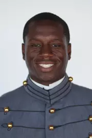 Matthew Nowell has his head shot photo taken.