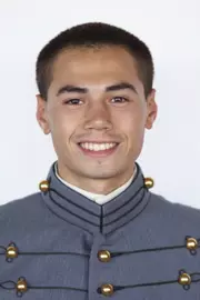 Jacob Schleiff has his head shot photo taken.