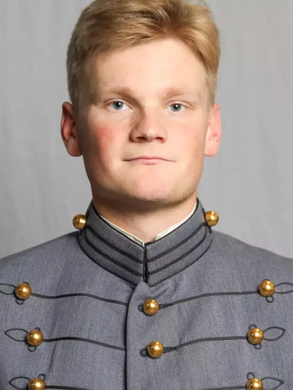 Adam Marshall has his 2026-27 headshot photo taken.