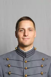 Alex Bosland has his 2026-27 headshot photo taken.