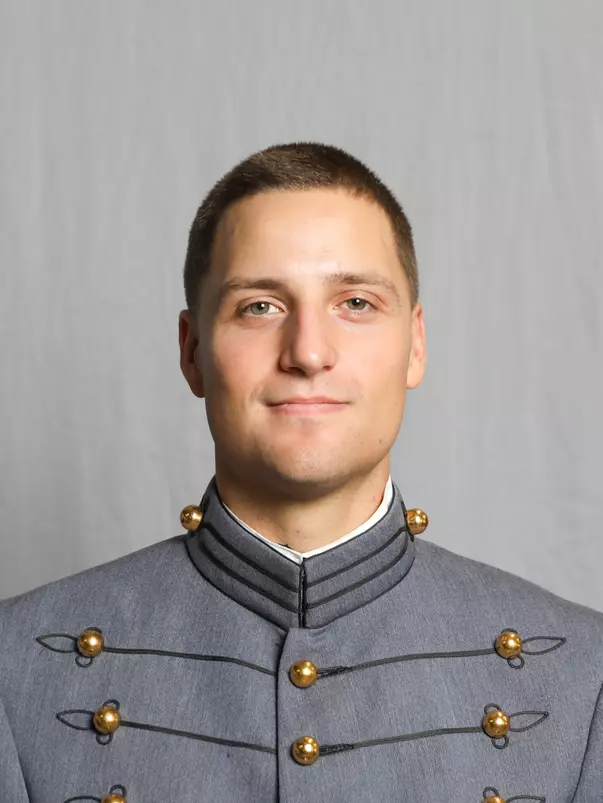 Alex Bosland has his 2026-27 headshot photo taken.