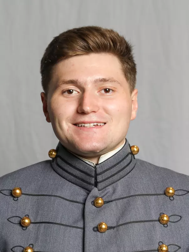 Brock Jones has his 2026-27 headshot photo taken.