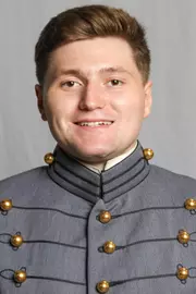 Brock Jones has his 2026-27 headshot photo taken.