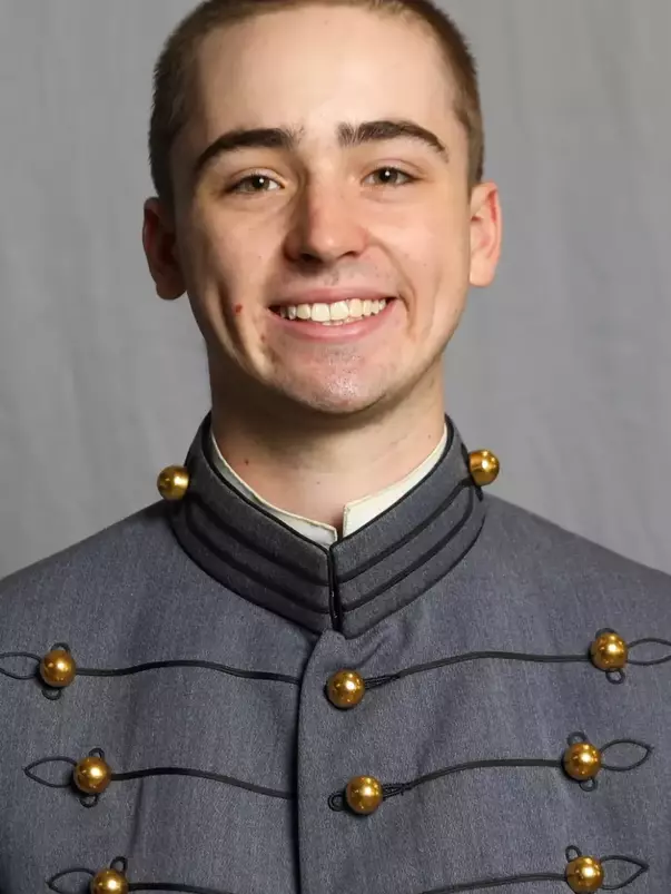 Connor Jalbert has his 2026-27 headshot photo taken.