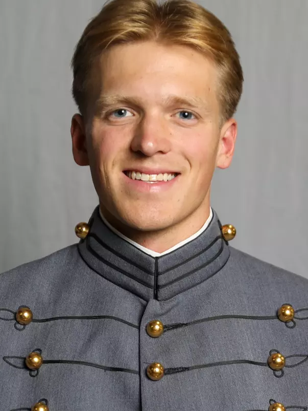 Dylan Wegner has his 2026-27 headshot photo taken.