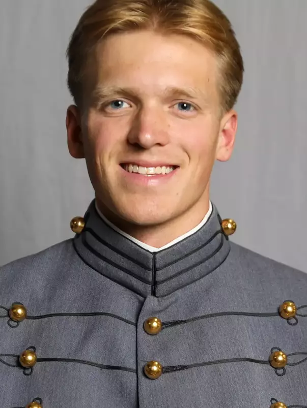 Dylan Wegner has his 2026-27 headshot photo taken.