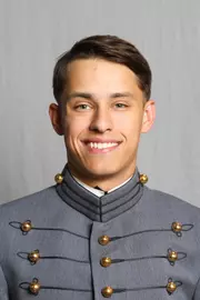 Jacob Biron has his 2026-27 headshot photo taken.