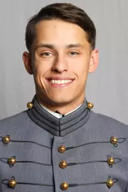 Jacob Biron has his 2026-27 headshot photo taken.