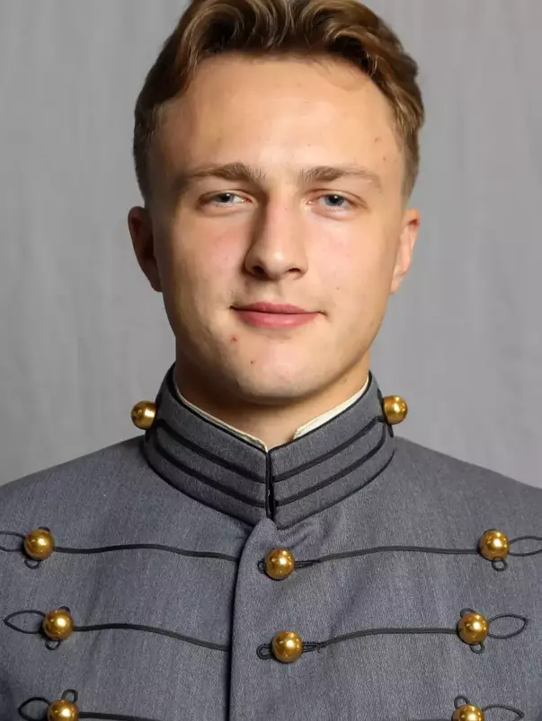Jacob Ligi has his 2026-27 headshot photo taken.