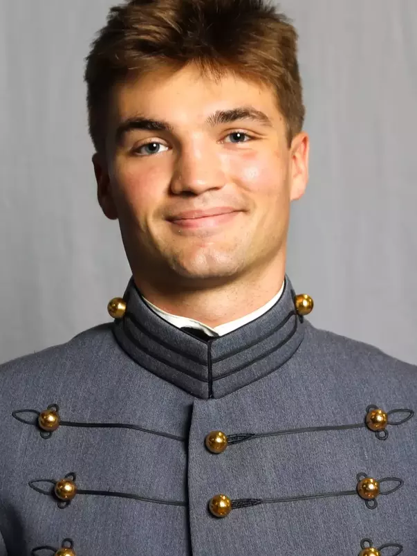 Liam Chapman has his 2026-27 headshot photo taken.