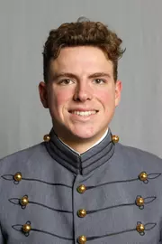 Lukas McCloskey has his 2026-27 headshot photo taken.