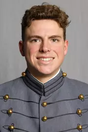 Lukas McCloskey has his 2026-27 headshot photo taken.