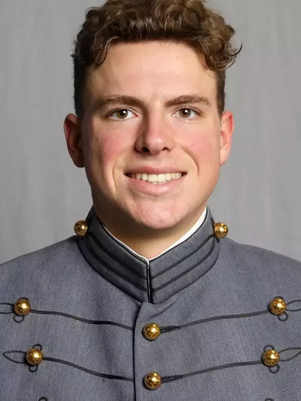 Lukas McCloskey has his 2026-27 headshot photo taken.