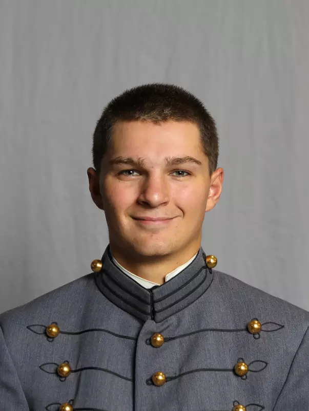 Max Holland has his 2026-27 headshot photo taken.