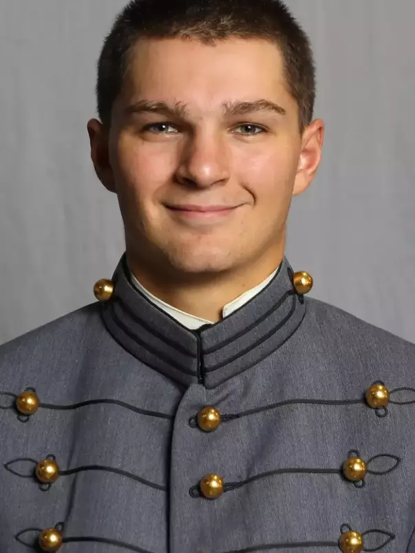 Max Holland has his 2026-27 headshot photo taken.