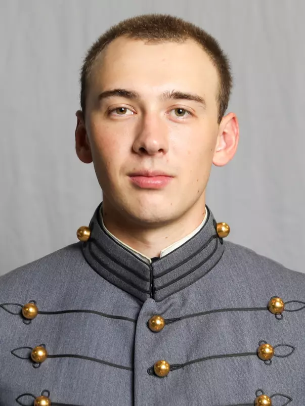 Rhys Wallin has his 2026-27 headshot photo taken.