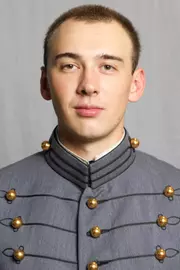 Rhys Wallin has his 2026-27 headshot photo taken.