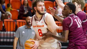 Veljko Ilic looks to pass against MO State