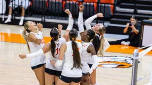 Team celebration huddle