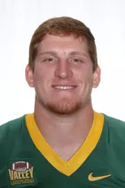 North Dakota State University football headshots. Photo by Carrie Snyder