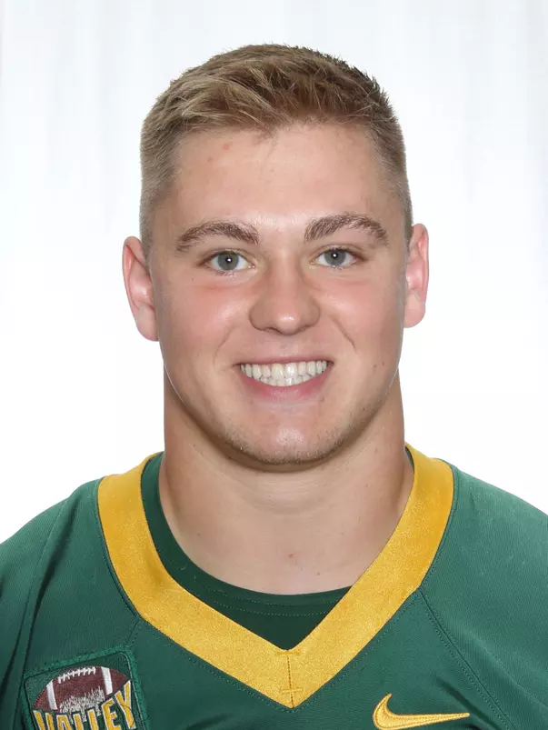 North Dakota State University football headshots. Photo by Carrie Snyder