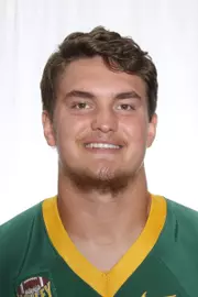 North Dakota State University football headshots. Photo by Carrie Snyder