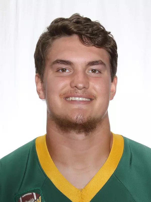 North Dakota State University football headshots. Photo by Carrie Snyder