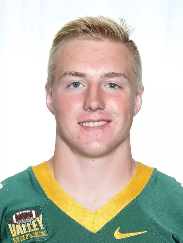 North Dakota State University football headshots. Photo by Carrie Snyder