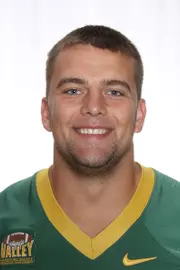 North Dakota State University football headshots. Photo by Carrie Snyder