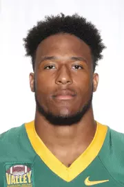 North Dakota State University football headshots. Photo by Carrie Snyder