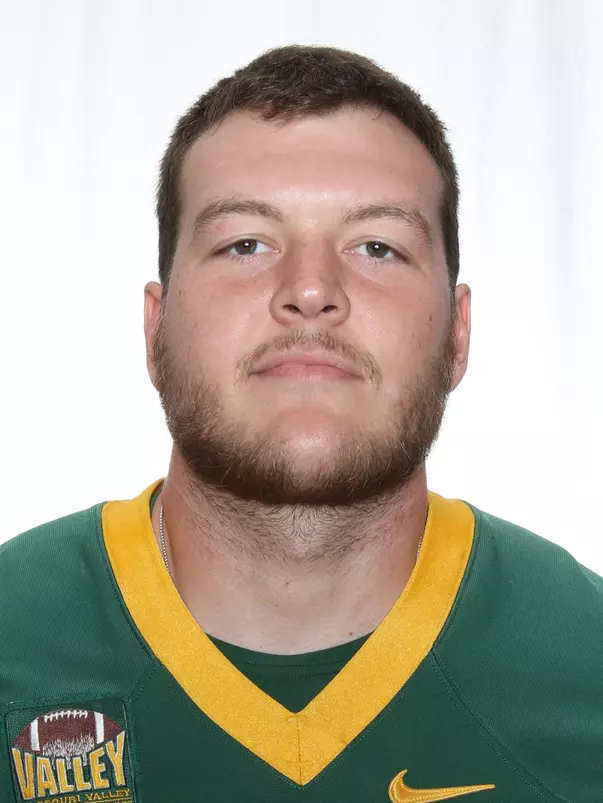 North Dakota State University football headshots. Photo by Carrie Snyder