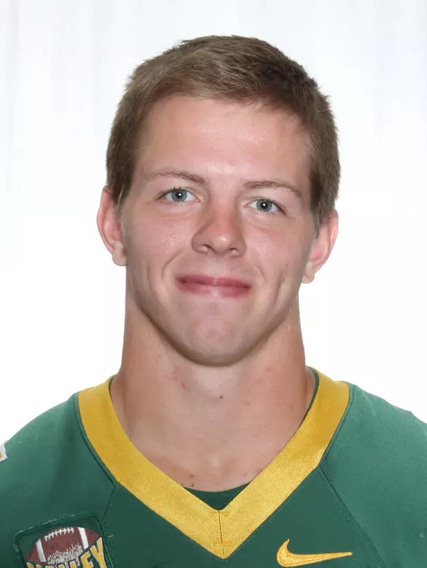 North Dakota State University football headshots. Photo by Carrie Snyder