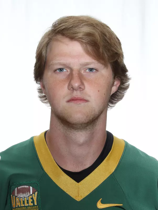 North Dakota State University football headshots. Photo by Carrie Snyder