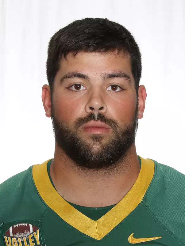 North Dakota State University football headshots. Photo by Carrie Snyder