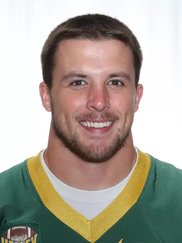 North Dakota State University football headshots. Photo by Carrie Snyder