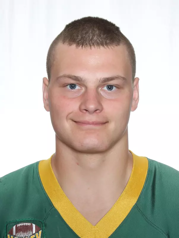 North Dakota State University football headshots. Photo by Carrie Snyder