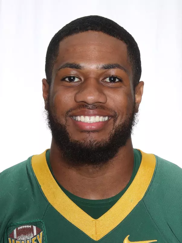 North Dakota State University football headshots. Photo by Carrie Snyder