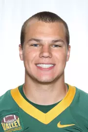 North Dakota State University football headshots. Photo by Carrie Snyder