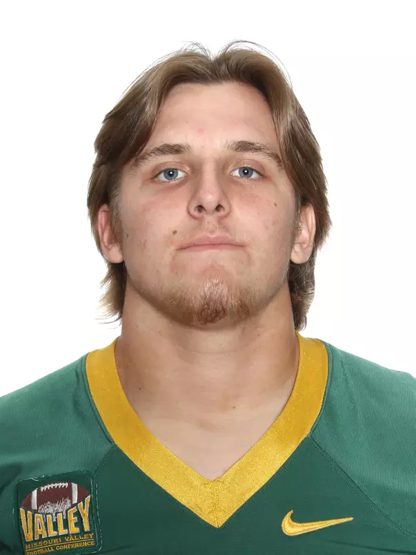 North Dakota State University football headshots. Photo by Carrie Snyder