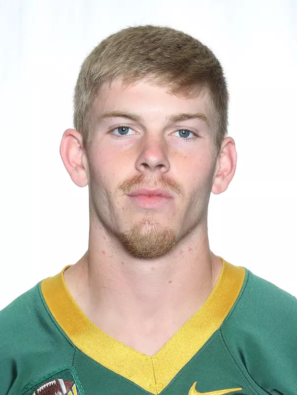 North Dakota State University football headshots. Photo by Carrie Snyder