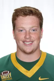 North Dakota State University football headshots. Photo by Carrie Snyder