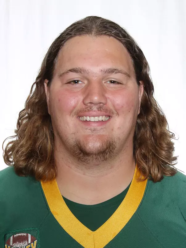 North Dakota State University football headshots. Photo by Carrie Snyder