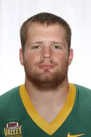 North Dakota State University football headshots. Photo by Carrie Snyder
