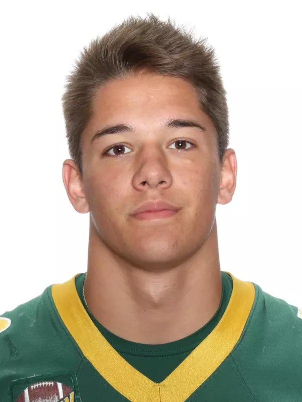 North Dakota State University football headshots. Photo by Carrie Snyder