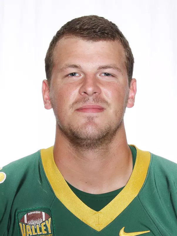 North Dakota State University football headshots. Photo by Carrie Snyder