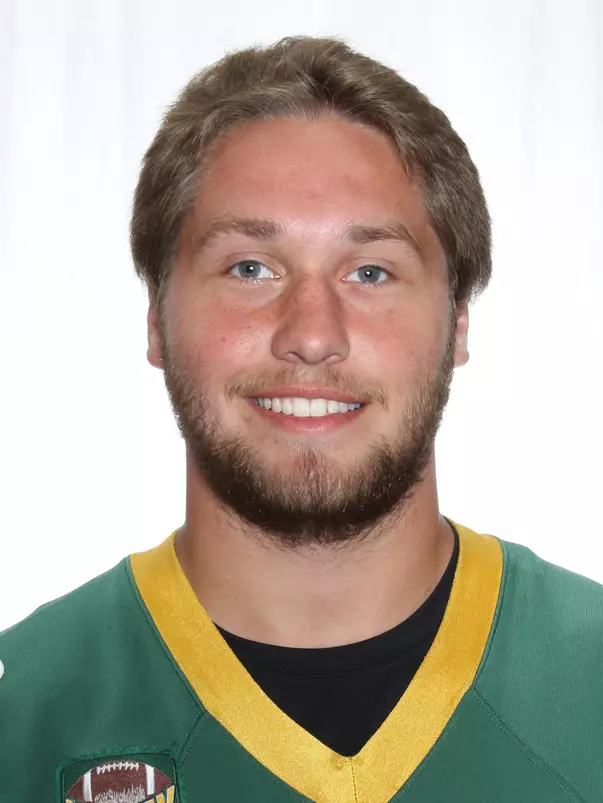 North Dakota State University football headshots. Photo by Carrie Snyder
