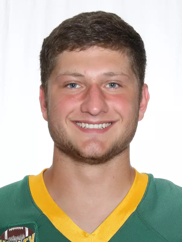North Dakota State University football headshots. Photo by Carrie Snyder