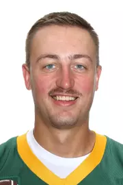 North Dakota State University football headshots. Photo by Carrie Snyder